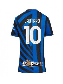 Billige Inter Milan Lautaro Martinez #10 Hjemmedrakt Dame 2024-25 Kortermet